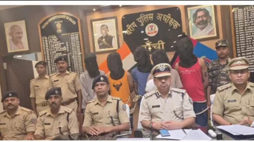 नशे के खिलाफ रांची पुलिस की बड़ी कार्रवाईः 88.63 ग्राम ब्राउन शुगर के साथ 5 युवक गिरफ्तार