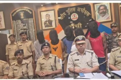 नशे के खिलाफ रांची पुलिस की बड़ी कार्रवाईः 88.63 ग्राम ब्राउन शुगर के साथ 5 युवक गिरफ्तार