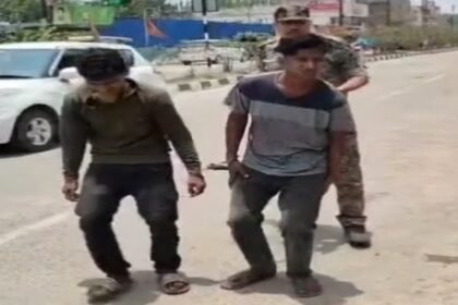 रांची में ट्रैफिक पुलिस पर हमला करने वाला पकड़ा गया, सड़क पर कराई गई परेड