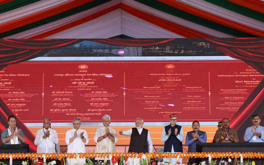 PM lays the foundation stone, inaugurates and dedicates to the Nation various projects, in Jammu and Kashmir on June 06, 2025.