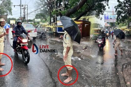 ranchi police without shoes
