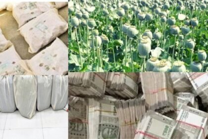 तस्करों के खिलाफ चतरा पुलिस की बड़ी कार्रवाई, छापेमारी में 7 किलो अफीम और 20 लाख नकद किया बरामद