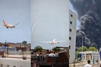 अहमदाबाद में बड़ा विमान हादसा, एयर इंडिया का विमान क्रैश, 242 यात्री थे सवार, देखे क्रैश का LIVE वीडियो