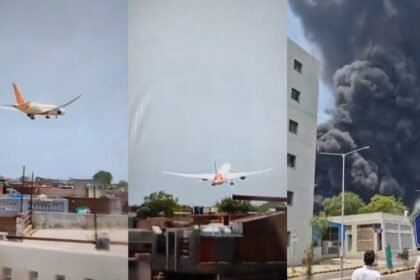 अहमदाबाद में बड़ा विमान हादसा, एयर इंडिया का विमान क्रैश, 242 यात्री थे सवार, देखे क्रैश का LIVE वीडियो