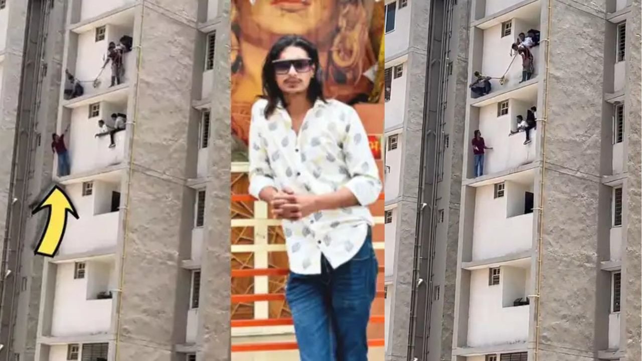 शूटर को गिरफ्तार करने पहुंची तो देने लगा छत से कूदने की धमकी, इंस्टाग्राम पर करने लगा लाइवस्ट्रीम,देखे VIDEO