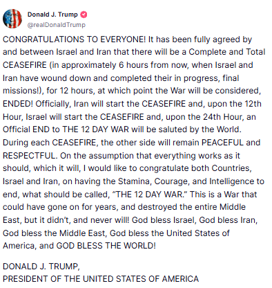 ceasefire iran israel