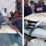 चिराग पासवान के साथ सेल्फी लेने की लगी होड़, केंद्रीय मंत्री की गाड़ी हो गई क्षतिग्रस्त
