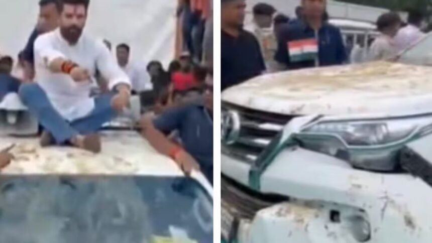 चिराग पासवान के साथ सेल्फी लेने की लगी होड़, केंद्रीय मंत्री की गाड़ी हो गई क्षतिग्रस्त 1 चिराग पासवान के साथ सेल्फी लेने की लगी होड़, केंद्रीय मंत्री की गाड़ी हो गई क्षतिग्रस्त