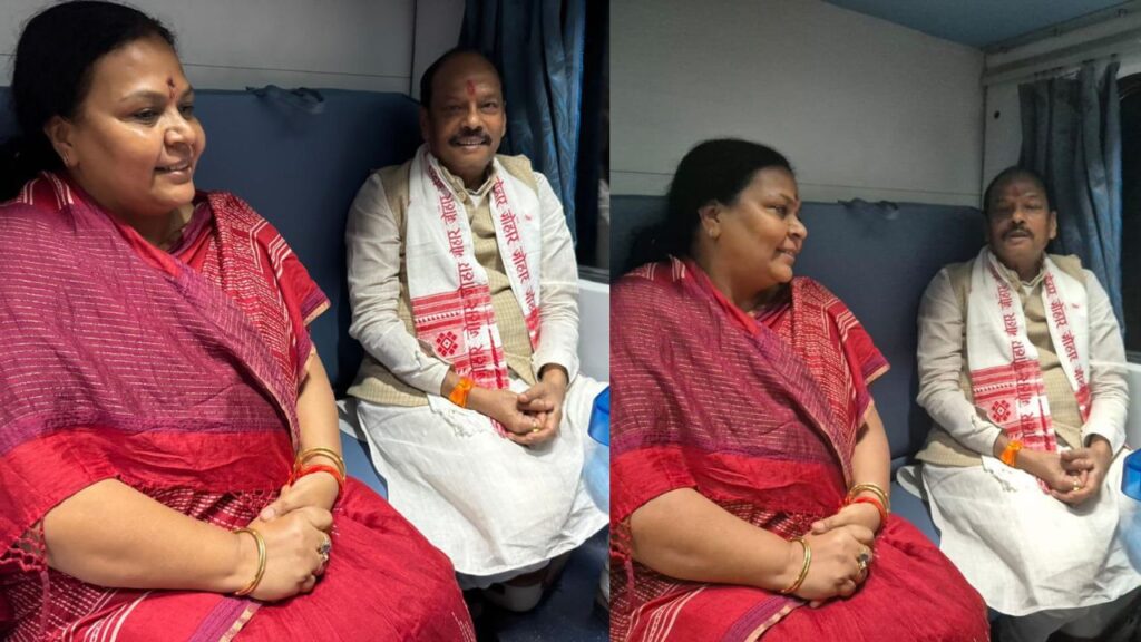 ट्रेन में हुई रघुवर दास और मंत्री दीपिका पांडे सिंह की मुलाकात, पूर्व मुख्यमंत्री के साथ पेसा कानून को लेकर हुई चर्चा