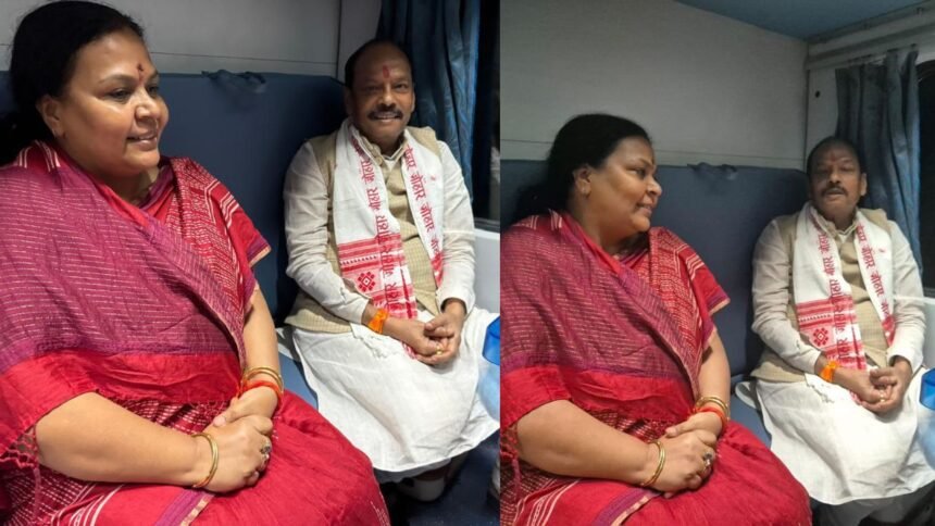 ट्रेन में हुई रघुवर दास और मंत्री दीपिका पांडे सिंह की मुलाकात, पूर्व मुख्यमंत्री के साथ पेसा कानून को लेकर हुई चर्चा