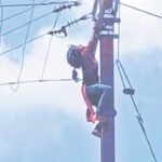 भाभी के तानों से तंग आकर ननद बिजली खंभे पर चढ़ी, लोगों ने ऐसी बचाई जान