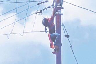 भाभी के तानों से तंग आकर ननद बिजली खंभे पर चढ़ी, लोगों ने ऐसी बचाई जान