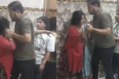 गर्लफ्रेंड के साथ अय्याशी करते पकड़ा गया पति, VIDEO में देखिये पत्नी ने फिर क्या किया हाल