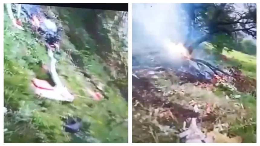 केदारनाथ जा रहा हेलिकॉप्टर हुआ क्रैश, गौरीकुंड के जंगलों में जाकर गिरा