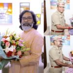 मुख्यमंत्री हेमंत सोरेन से गुमला एवं चतरा के SP और रांची ग्रामीण के ASP ने की शिष्टाचार मुलाकात