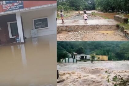 जमशेदपुर में बारिश से भारी तबाही, डुमरिया अंचल कार्यालय और थाना पानी में डूबा, सड़क संपर्क टूटा