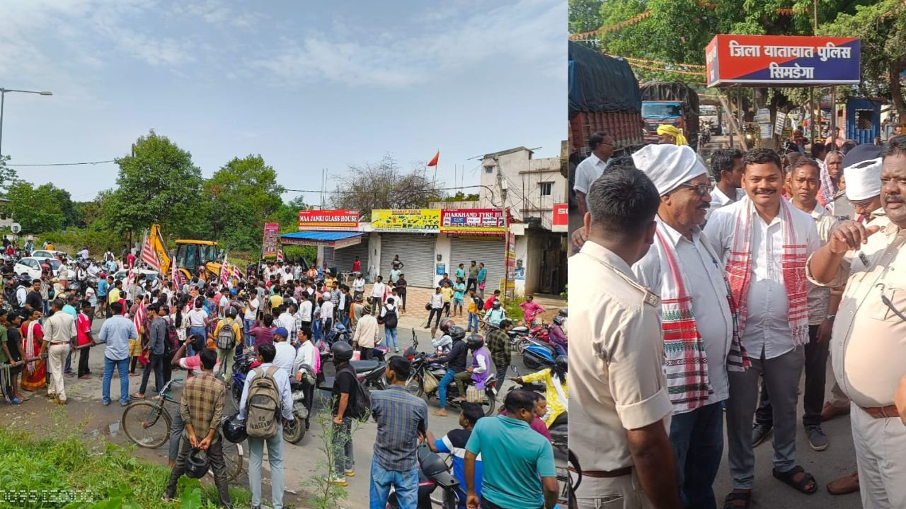 रांची समेत राज्य के कई हिस्सों में दिखने लगा बंद का असर, आदिवासी संगठनों के लोगों ने किया सड़क जाम