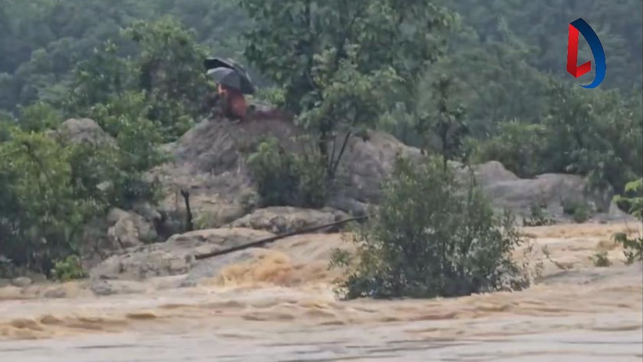 भारी बारिश के बीच मछली पकड़ने गए दो लोग कोयल नदी में फंसे, चट्टान पर बैठकर बचाई जान, देर रात किया गया रेस्क्यू