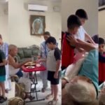 फादर्स डे पर लालू का अनोखा अंदाज, घर के बच्चों के बीच बांटा सत्तू, लगी लंबी लाइन