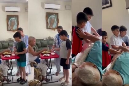 फादर्स डे पर लालू का अनोखा अंदाज, घर के बच्चों के बीच बांटा सत्तू, लगी लंबी लाइन