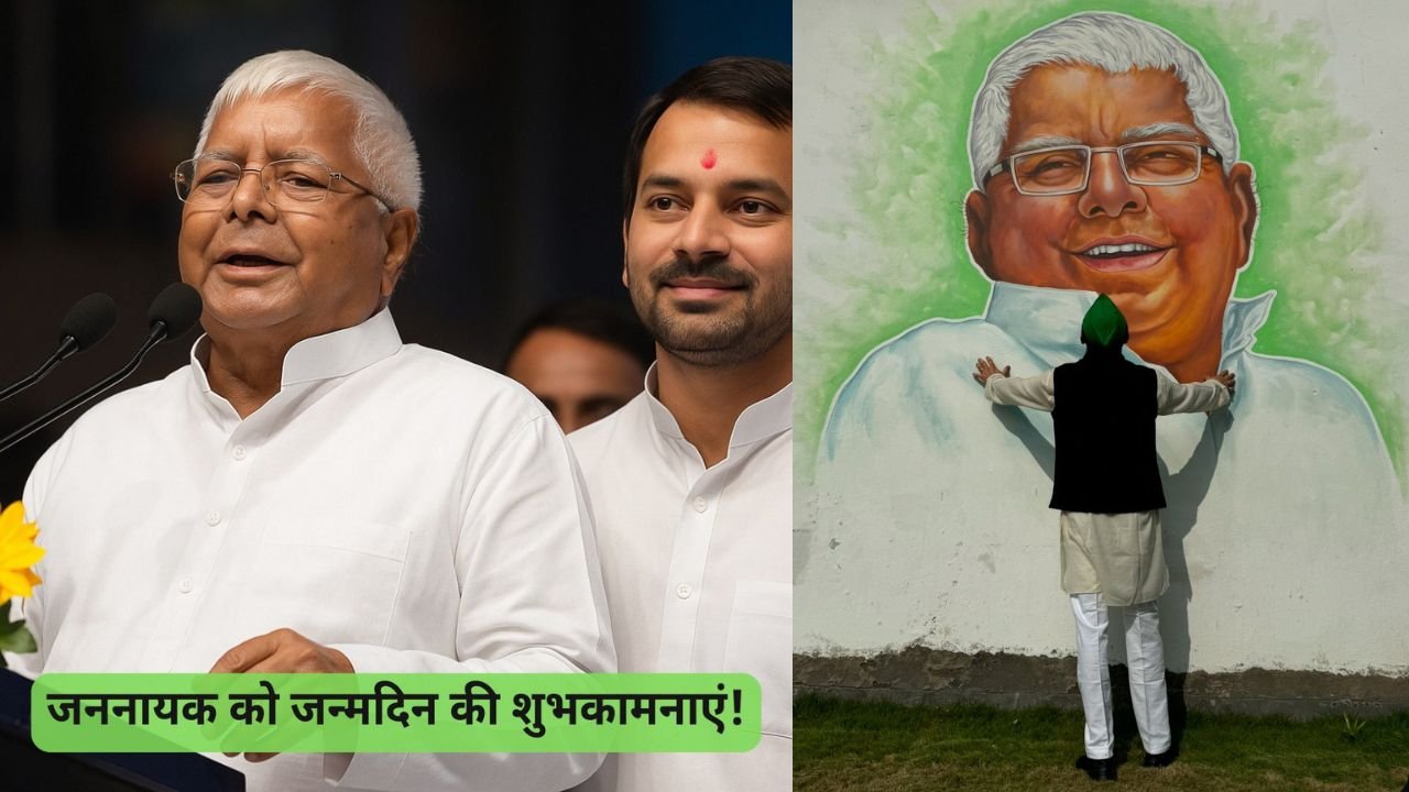 पिता को जन्मदिन की बधाई देने में तेजप्रताप ने सुबह से शाम तक किया इंतजार, AI से बनी तस्वीर के साथ लिखा लालू जी..