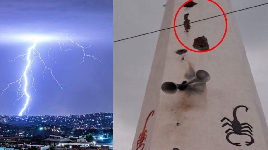 बिहार वज्रपात से मंदिर का एक हिस्सा क्षतिग्रस्त, बिजली गिरने से दो की मौत, बच्ची और महिला घायल