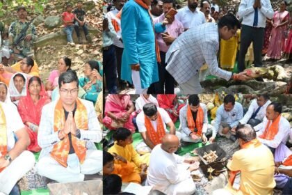 विश्व पर्यावरण दिवस पर लोहरदगा DC पहुंचे दामोदर नदी के उद्गम स्थल चूल्हा पानी, डॉक्टर कुमार तारचंद ने की पूजा अर्चना