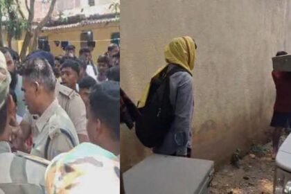 रांची में नवीन सरना हॉस्टल खाली कराने पहुंची पुलिस का विरोध, भारी संख्या में पुलिस बल तैनात