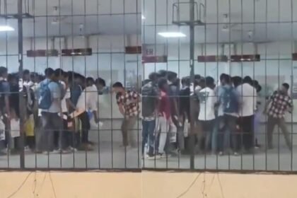 बिहार में 11वीं में नामांकन के लिए रजिस्ट्रेशन कराने आये छात्रों की पिटाई, कर्मचारी के डंडे बरसाने का वीडियो वायरल