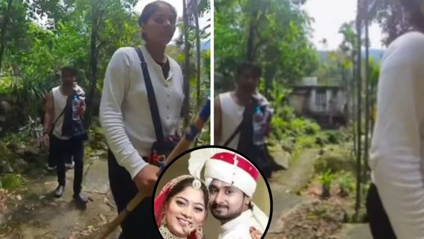 राजा रघुवंशी की हत्या से ठीक पहले का VIDEO आया सामने, पति के आगे चलती दिखी सोनम