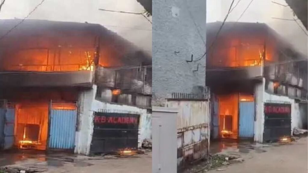 रांची के हिंदपीढ़ी इलाके में लगी आग, कई घरों को लिया चपेट में, सामान जलकर हुआ खाक