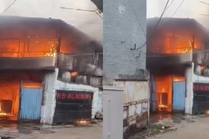रांची के हिंदपीढ़ी इलाके में लगी आग, कई घरों को लिया चपेट में, सामान जलकर हुआ खाक