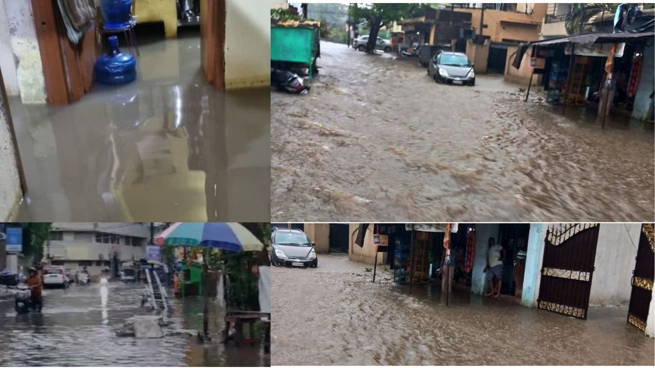 रांची में रविवार को हुई बारिश में नगर निगम की खुली पोल, राजधानी का जलजमाव से हाल बेहाल