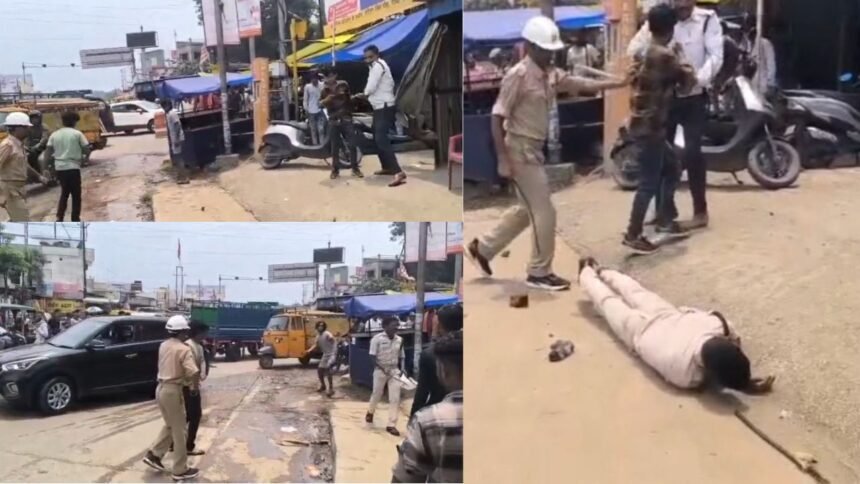 रांची में ट्रॉफिक पुलिस और ऑटों चालकों के बीच मारपीट, पत्थरबाजी में एक जवान घायल, आरोपी फरार