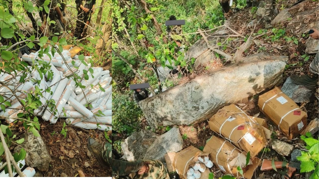 सारंडा जंगल से बरामद हुआ लूटा गया विस्फोटक, सुरक्षाबलों ने नक्सलियों की साजिश को किया नाकाम