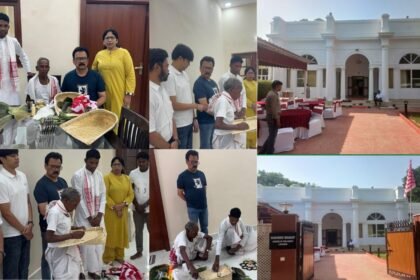 सांसद सुखदेव भगत के घर का गृह प्रवेश, दिल्ली में आदिवासी रीति रिवाज के साथ की पूजा