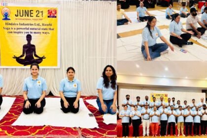हिंडाल्को में मनाया गया विश्व योगा दिवस , रांची में कर्मचारियों ने किया योगाभ्यास