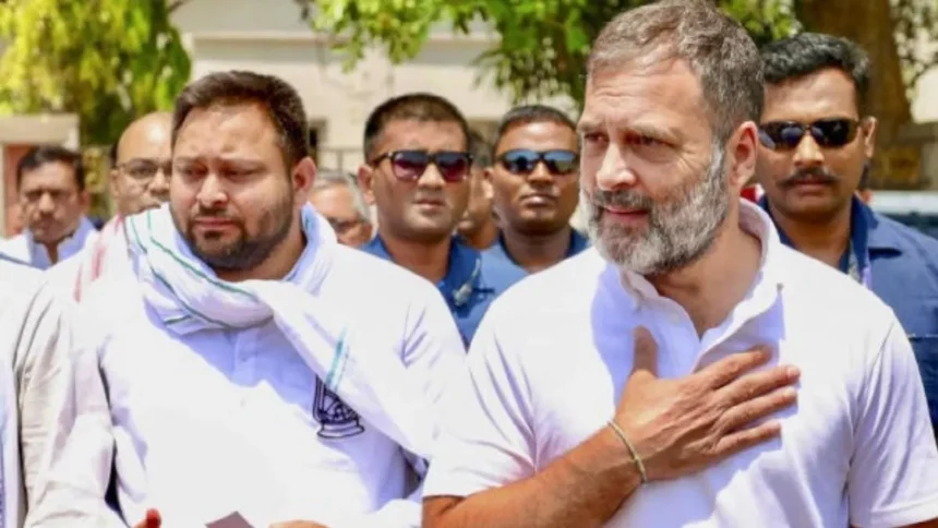 बिहार में महागठबंधन का चक्का जाम, राहुल-तेजस्वी एक साथ उतरेंगे सड़क पर, वोट लिस्ट रिवीजन का विरोध