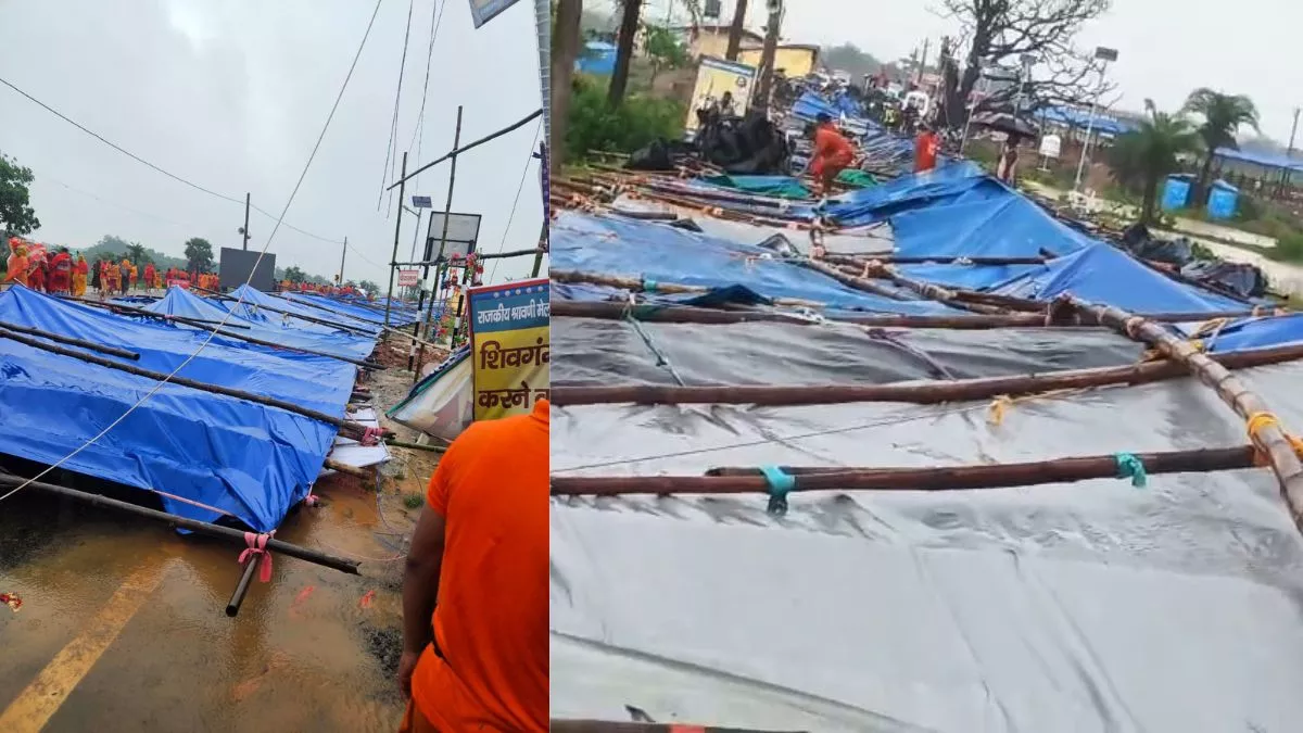श्रावणी मेले के दौरान बासुकीनाथ धाम में रूट लाइन का पंडाल टूटा, 6 श्रद्धालुओं घायल