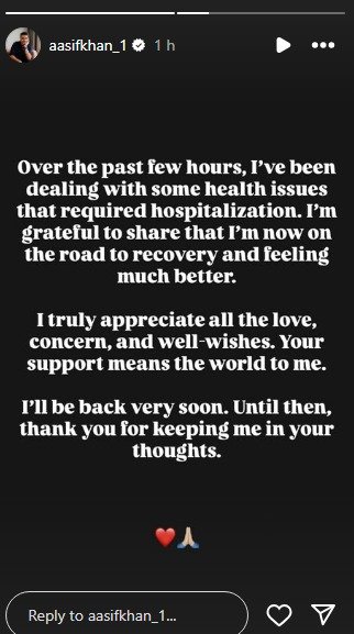 Aasif Khan instagram story2 2025 07 e19937cb80cf3daf08c7fe83819620b2