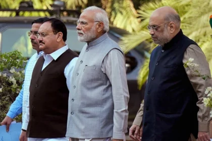 Modi_ Amit_ JP Nadda_ bjp