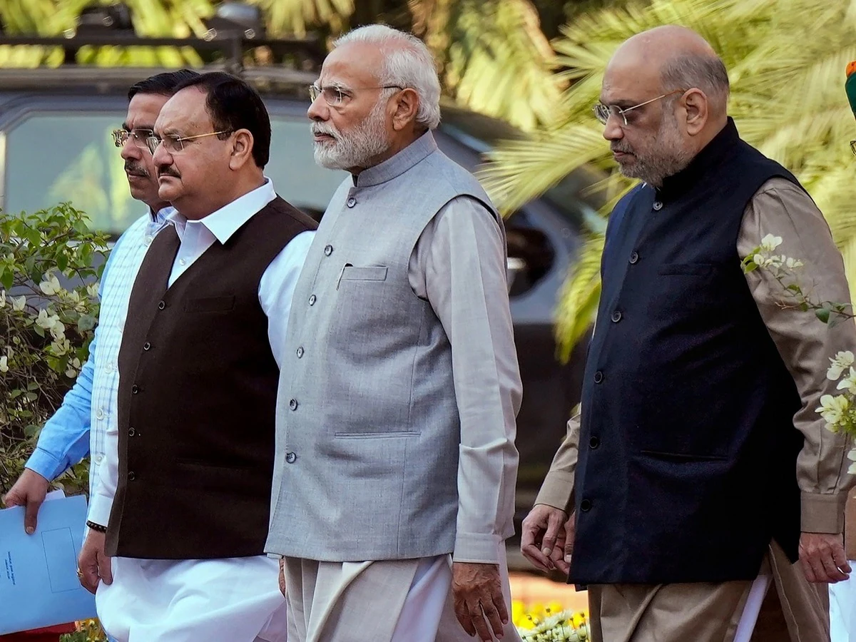 Modi_ Amit_ JP Nadda_ bjp