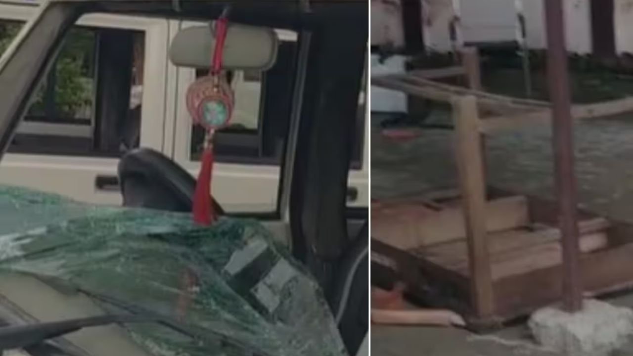 रोहतास में सीलिंग की जमीन पर बवाल, थाने पर पथराव, कई पुलिसकर्मी घायल