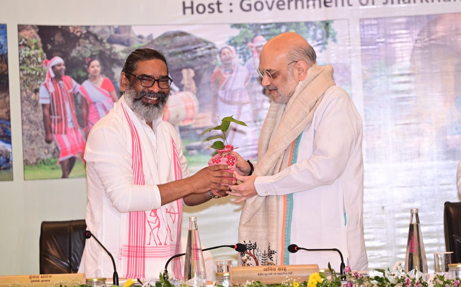 amit shah and hemant soren