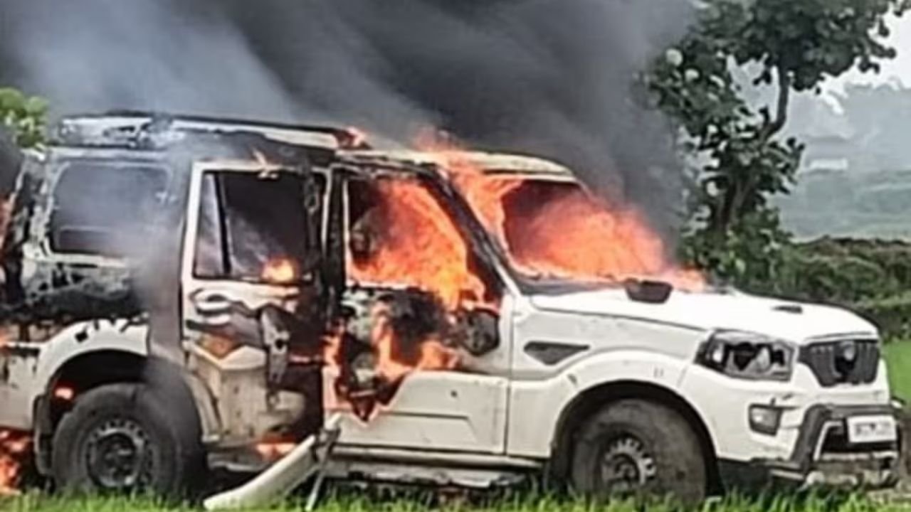 पुलिस की गाड़ी से युवक की मौत पर बवाल, गयाजी में नाराज लोगों ने किया बवाल, स्कार्पियों को फूंका