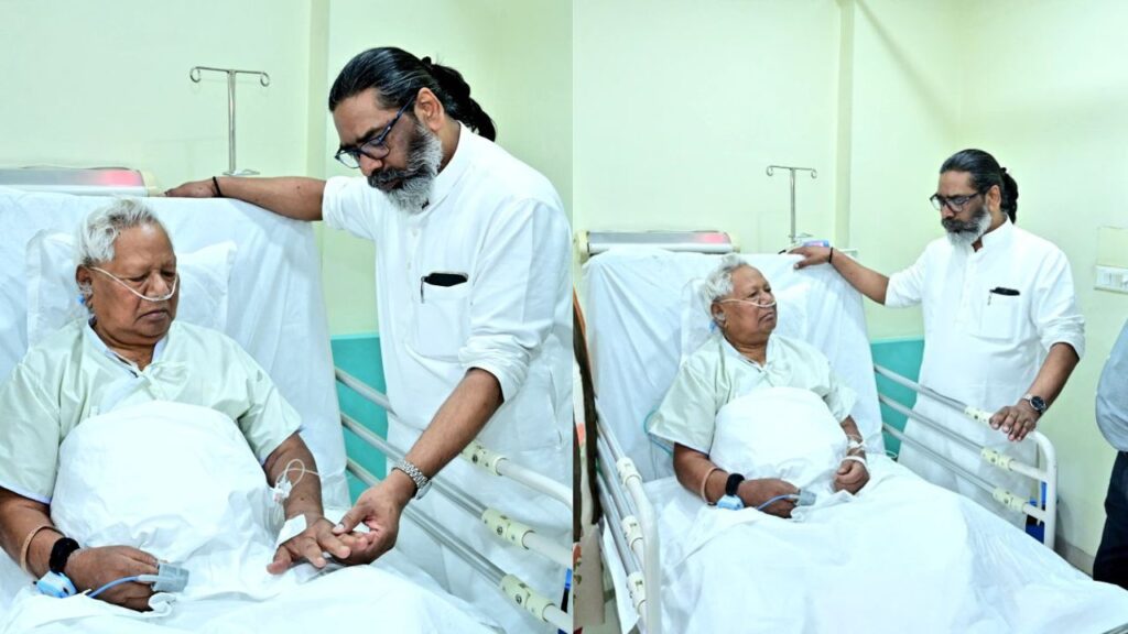 कड़िया मुंडा को सांस लेने में तकलीफ, मेडिका अस्पताल में चल रहा इलाज, मुख्यमंत्री हेमंत सोरेन ने जाना स्वास्थ्य का हाल