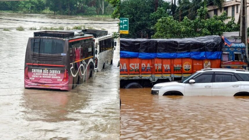 Jharkhand में अगले 24 घंटे होगी भारी बारिश, कोल्हान में पानी से कई गांवों का कटा संपर्क