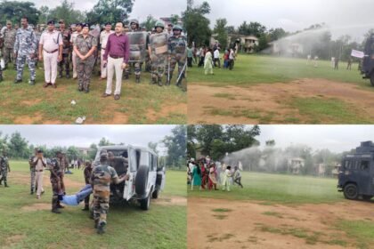 लोहरदगा में मुर्हरम पर उपद्रवियों से निपटने के लिए पुलिस-प्रशासन तैयार, मॉक ड्रिल कर दिखाया दम