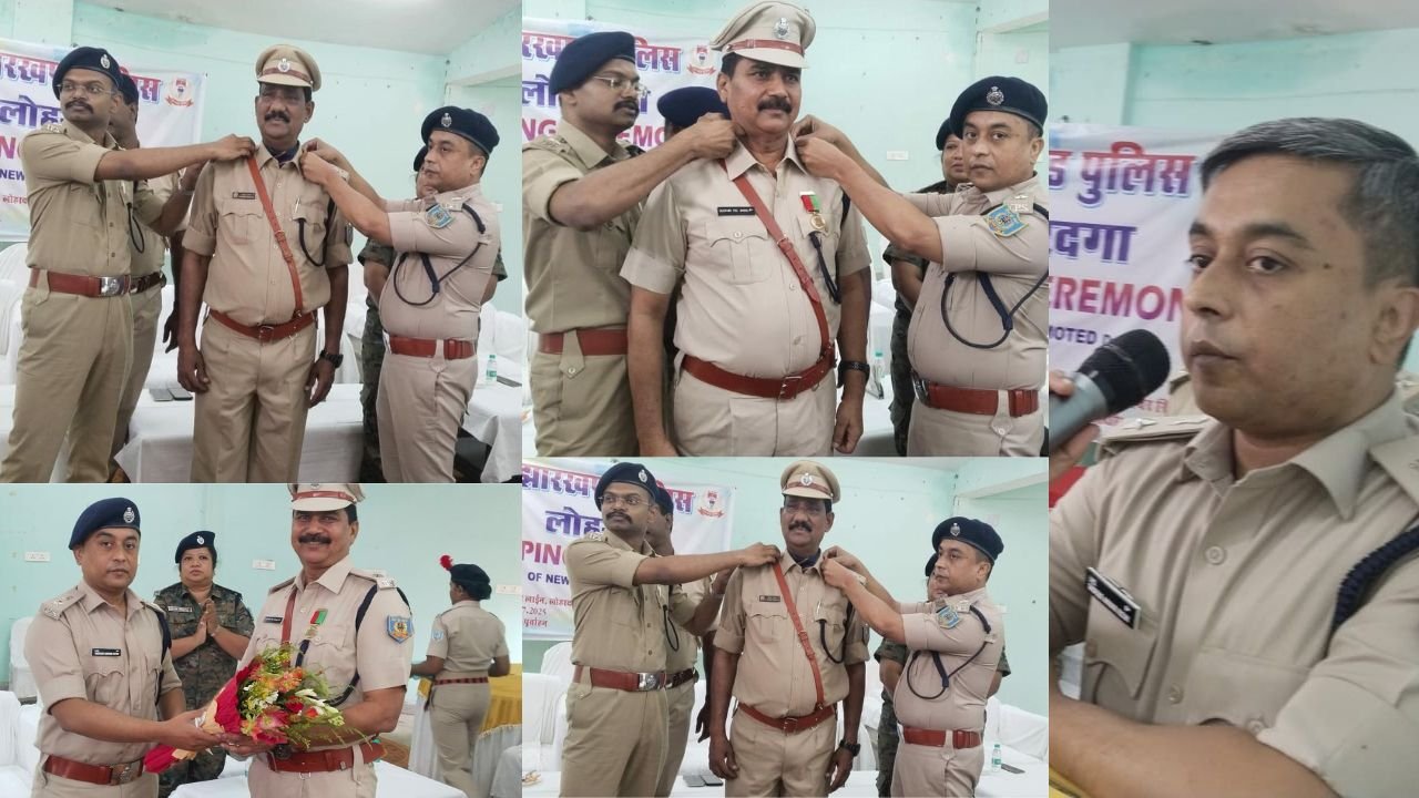 31 वर्षों की सेवा के बाद दो लोहरदगा के इंस्पेक्टर को मिला DSP रैंक में प्रमोशन