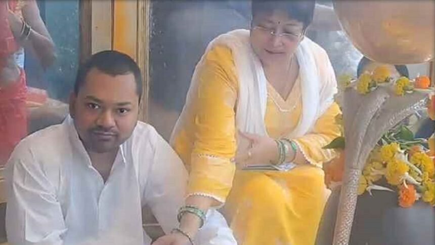 नीतीश कुमार के बेटे निशांत कुमार पहुंचे महावीर मंदिर, किया रुद्राभिषेक और पूजा-अर्चना